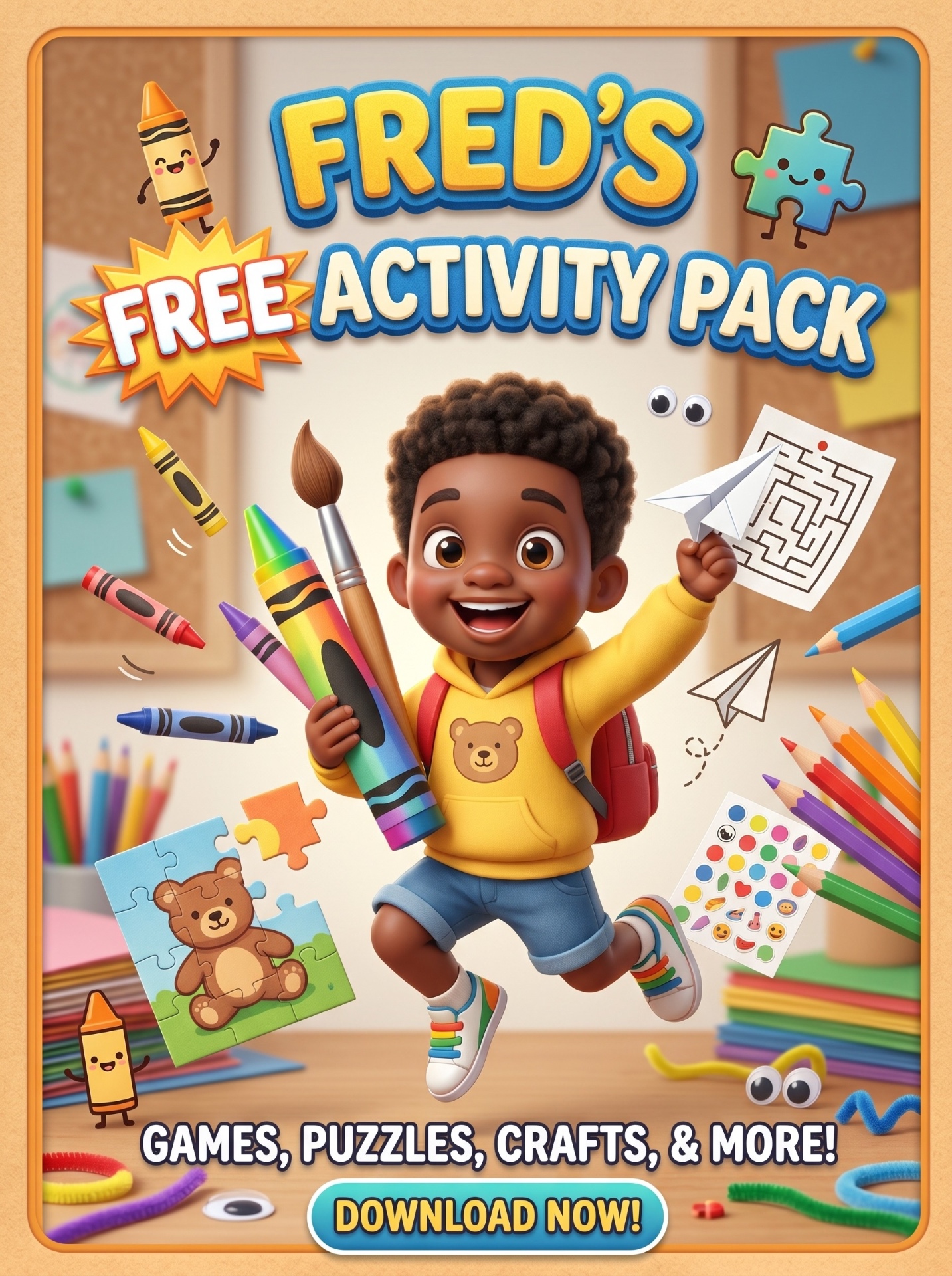 Fred's Free Activity Pack cover